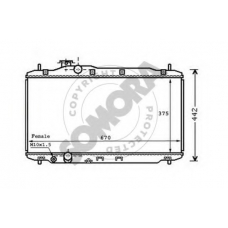123340A SOMORA Радиатор, охлаждение двигателя