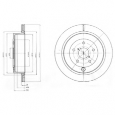 BG4267 DELPHI Тормозной диск