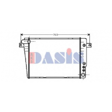 050440N AKS DASIS Радиатор, охлаждение двигателя