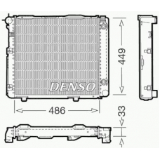 DRM17067 DENSO Радиатор, охлаждение двигателя
