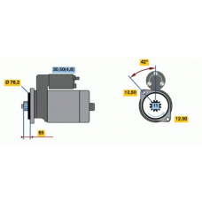 0 001 123 038 BOSCH Стартер