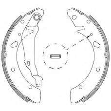 BSA2019.00 OPEN PARTS Комплект тормозных колодок