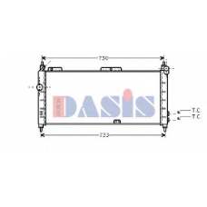 150710N AKS DASIS Радиатор, охлаждение двигателя
