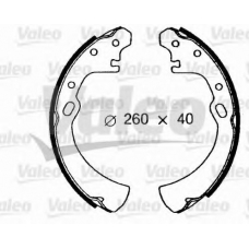 562614 VALEO Комплект тормозных колодок