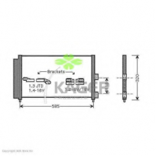 94-5157 KAGER Конденсатор, кондиционер