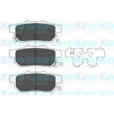 KBP-2049 KAVO PARTS Комплект тормозных колодок, дисковый тормоз