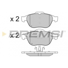 BP2970 BREMSI Комплект тормозных колодок, дисковый тормоз