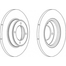 DDF099-1 FERODO Тормозной диск