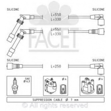 4.9925 FACET Ккомплект проводов зажигания