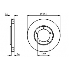 0 986 478 309 BOSCH Тормозной диск