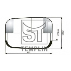 04.060.6006.690 TEMPLIN Кожух пневматической рессоры