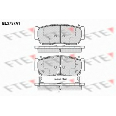 BL2787A1 FTE Комплект тормозных колодок, дисковый тормоз