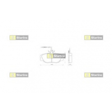 BD S096P STARLINE Комплект тормозных колодок, дисковый тормоз