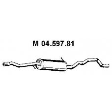 04.597.81 EBERSPACHER Средний глушитель выхлопных газов