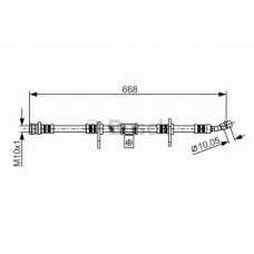 1 987 481 273 BOSCH Тормозной шланг