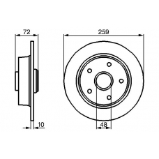 0 986 478 700 BOSCH Тормозной диск