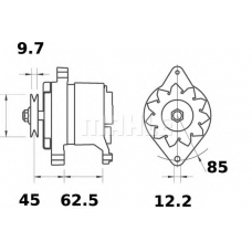 MG 369 MAHLE Генератор