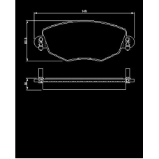 0 986 424 546 BOSCH Тормозная колодка