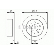 0 986 479 S73 BOSCH Тормозной диск