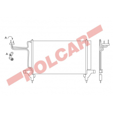 3030K81X POLCAR Skraplacze klimatyzacji