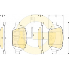 6118941 GIRLING Комплект тормозных колодок, дисковый тормоз