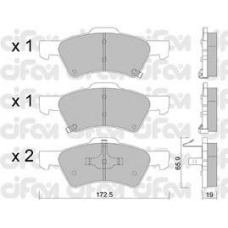 822-623-0 CIFAM Комплект тормозных колодок, дисковый тормоз