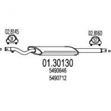 01.30130 MTS Предглушитель выхлопных газов