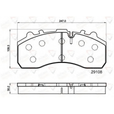 ACV042HD COMLINE Комплект тормозных колодок, дисковый тормоз