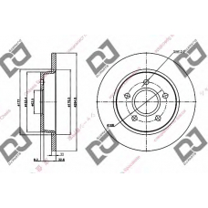 BD1336 DJ PARTS Тормозной диск