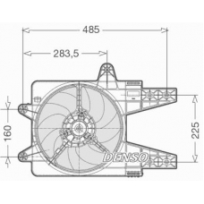 DER13003 DENSO Вентилятор, охлаждение двигателя