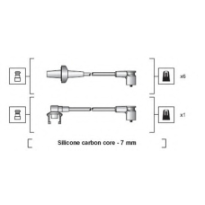 941318111001 MAGNETI MARELLI Комплект проводов зажигания