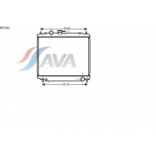 MT2181 AVA Радиатор, охлаждение двигателя