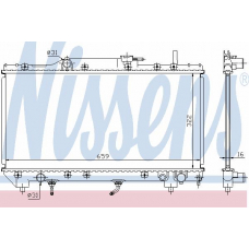 64806A NISSENS Радиатор, охлаждение двигателя