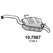 10.7067 ASSO Глушитель выхлопных газов конечный