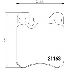 8DB 355 008-491 HELLA PAGID Комплект тормозных колодок, дисковый тормоз