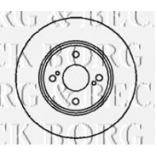 BBD4207 BORG & BECK Тормозной диск
