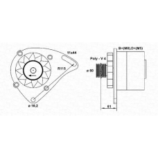 063321141010 MAGNETI MARELLI Генератор