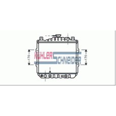 2604701 KUHLER SCHNEIDER Радиатор, охлаждение двигател