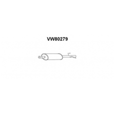 VW80279 VENEPORTE Предглушитель выхлопных газов