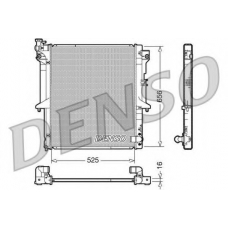 DRM45017 DENSO Радиатор, охлаждение двигателя