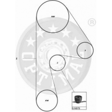 SK-1277 OPTIMAL Комплект ремня грм