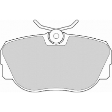 FD6374A NECTO Комплект тормозных колодок, дисковый тормоз