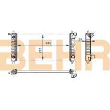 2108981 BEHR Radiator