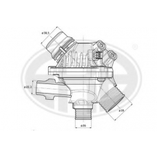 350337 ERA Термостат, охлаждающая жидкость