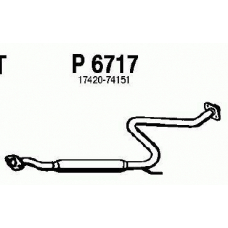 P6717 FENNO Средний глушитель выхлопных газов