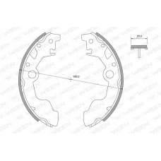 152-2391 WEEN Комплект тормозных колодок