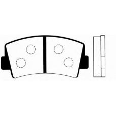 J PA-308AF JAPANPARTS Комплект тормозных колодок, дисковый тормоз