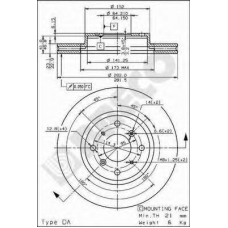 BS 8201 BRECO Тормозной диск