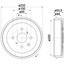 MBD303 MINTEX Тормозной барабан