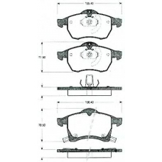 BLF1085 QUINTON HAZELL Комплект тормозных колодок, дисковый тормоз